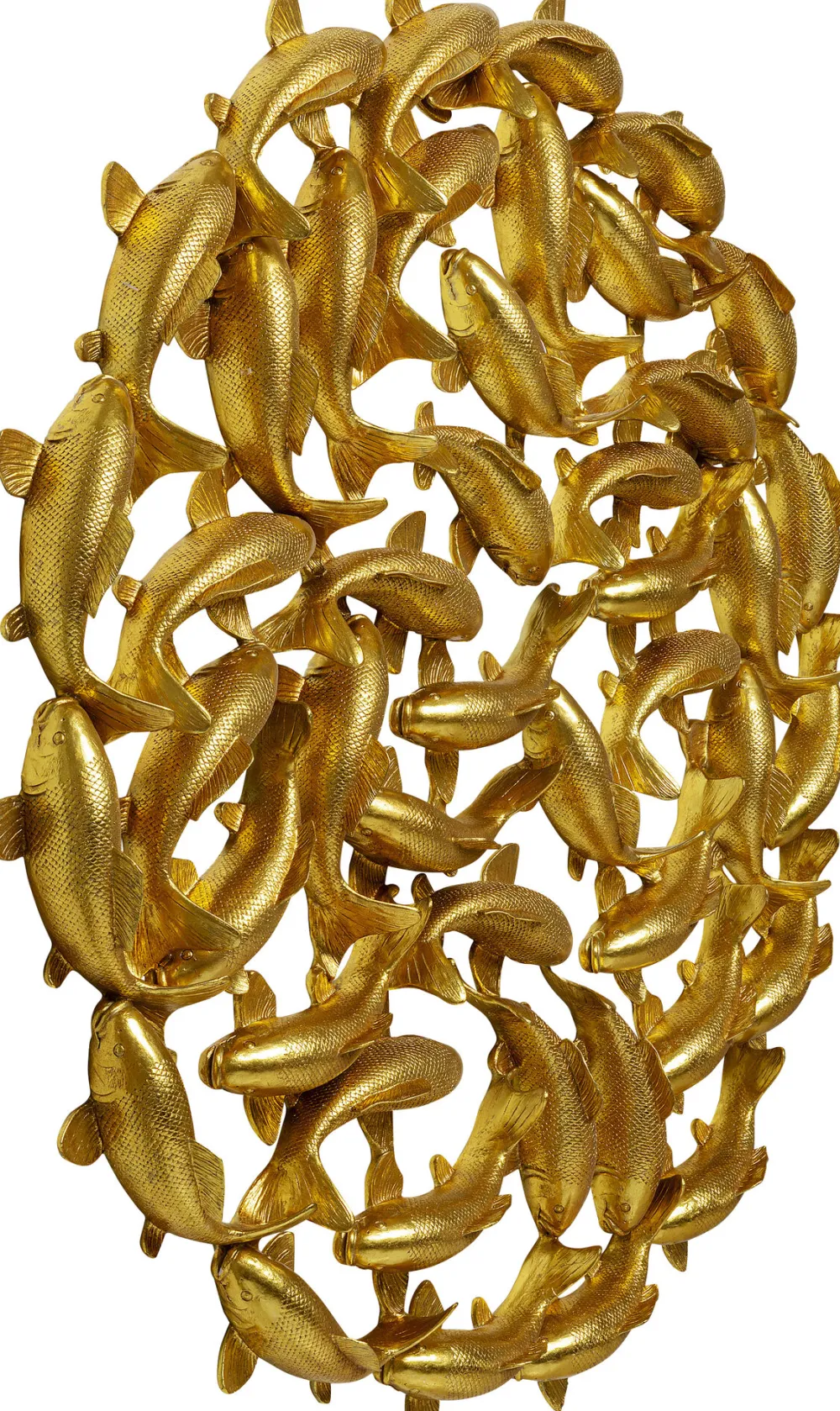 KARE Design Seinäkoristeet*School Of Koi Seinäkoriste - Kulta, Ø160cm