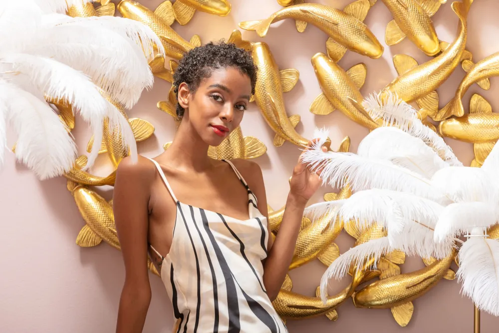 KARE Design Seinäkoristeet*School Of Koi Seinäkoriste - Kulta, Ø160cm