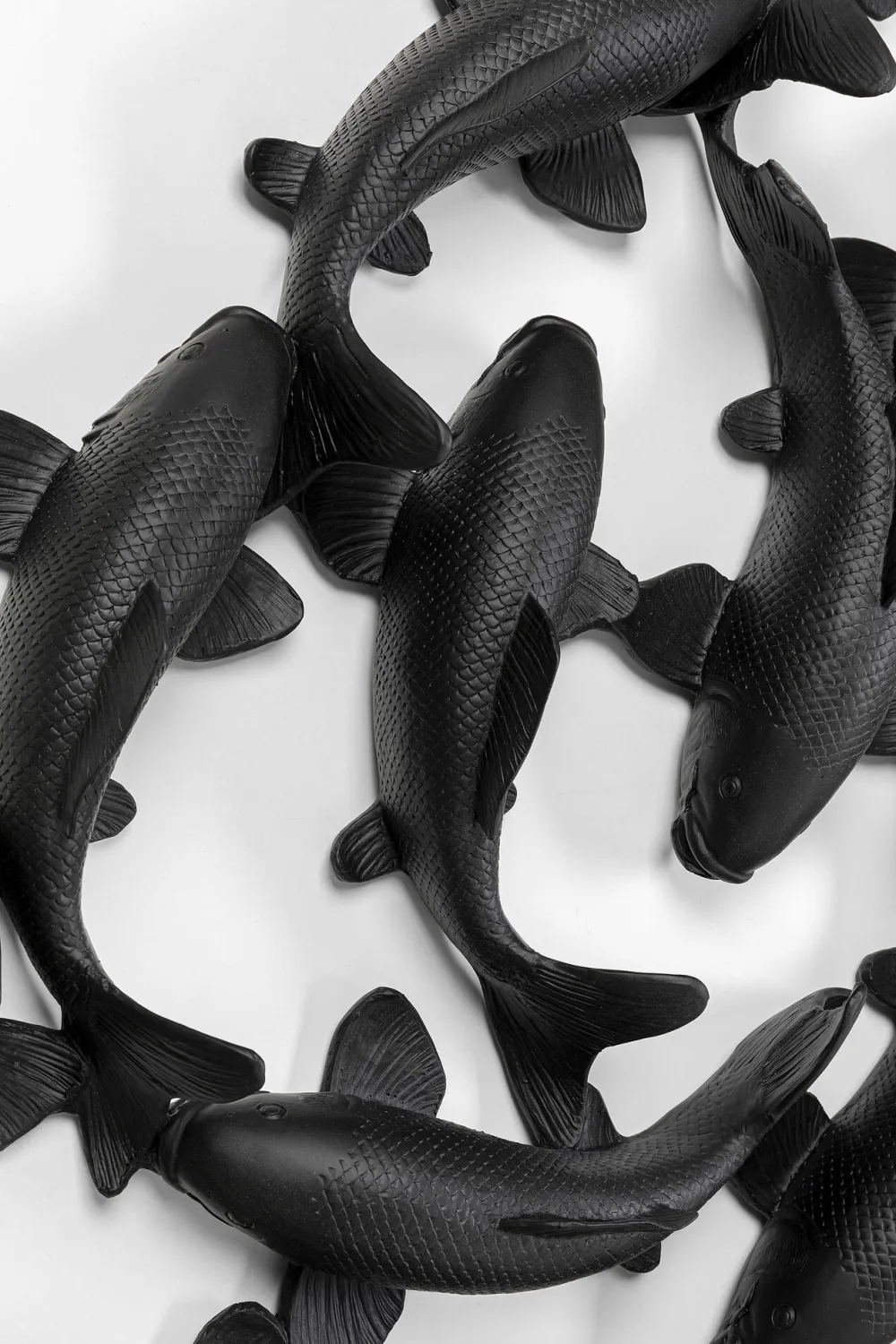 KARE Design Seinäkoristeet*School Of Koi Seinäkoriste - Musta Ø160cm