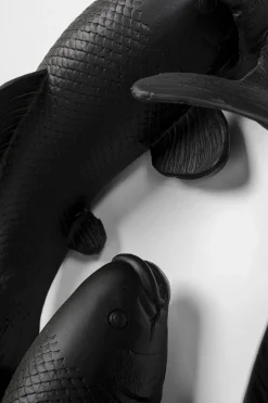 KARE Design Seinäkoristeet*School Of Koi Seinäkoriste - Musta Ø160cm