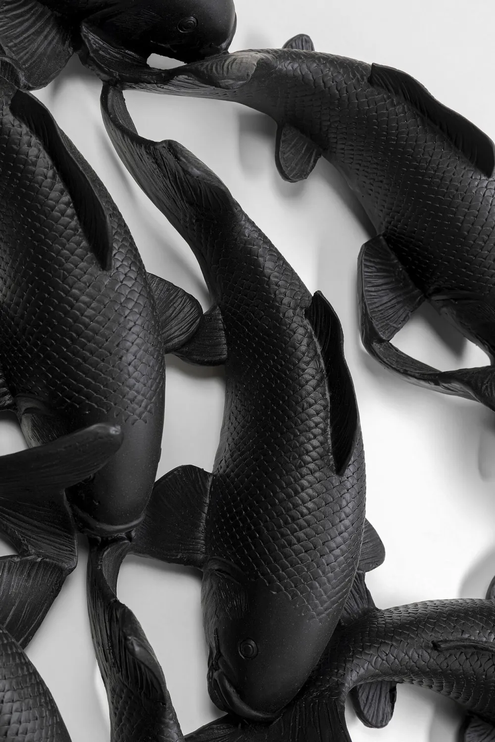 KARE Design Seinäkoristeet*School Of Koi Seinäkoriste - Musta Ø160cm