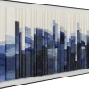 KARE Design Taulut|Olohuone*Shadow Skyline Blue Kehystetty Taulu 160x60cm