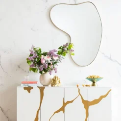 KARE Design Peilit*Shape Seinäpeili, Messinki 110x120cm