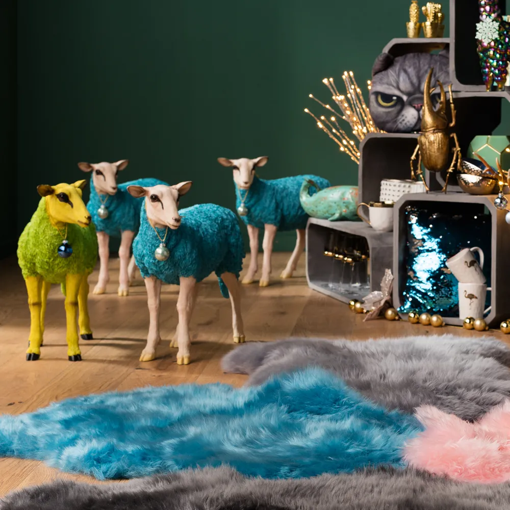 KARE Design Jalalliset Koriste-Esineet*Sheep Colore Green Lammas Koriste-esine