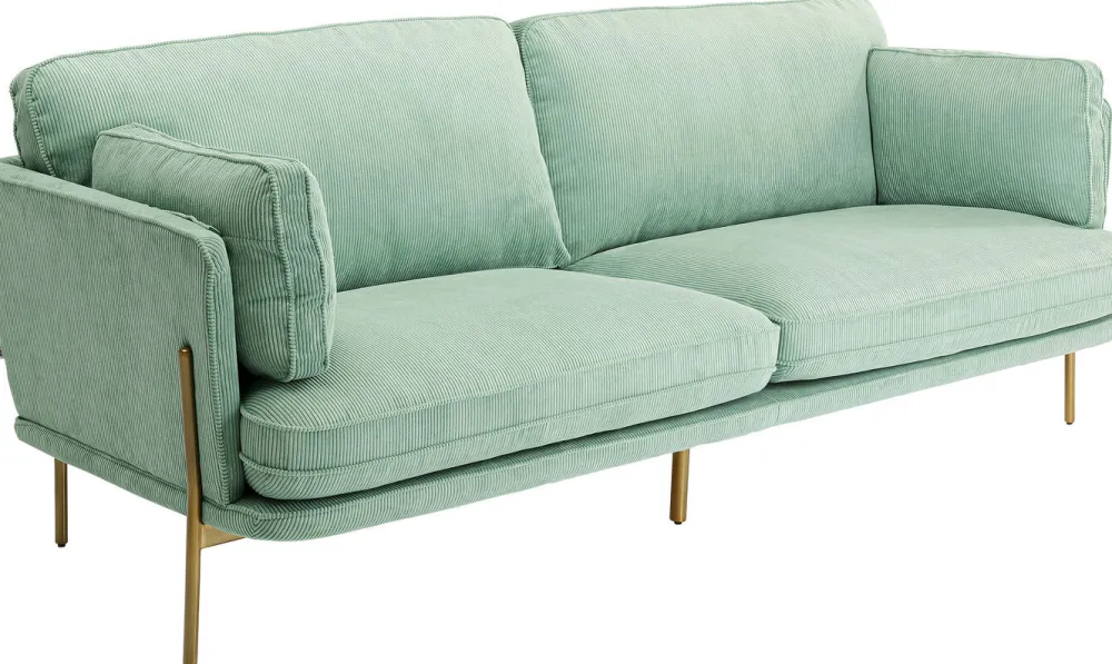 KARE Design Sohvat*Shirly Sohva 3-istuttava, Mintunvihreä 221cm