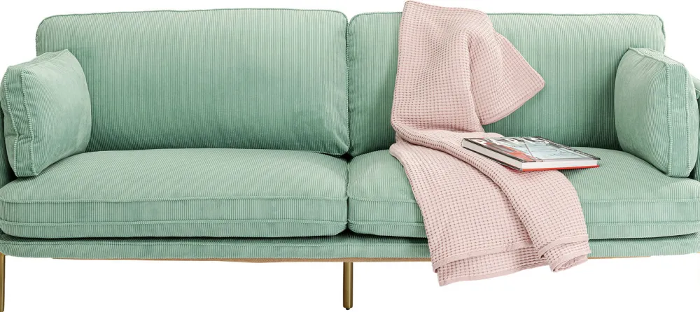 KARE Design Sohvat*Shirly Sohva 3-istuttava, Mintunvihreä 221cm