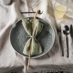 KARE Design Lautaset*Sicilia Mandala Grey Lautanen Ø27cm