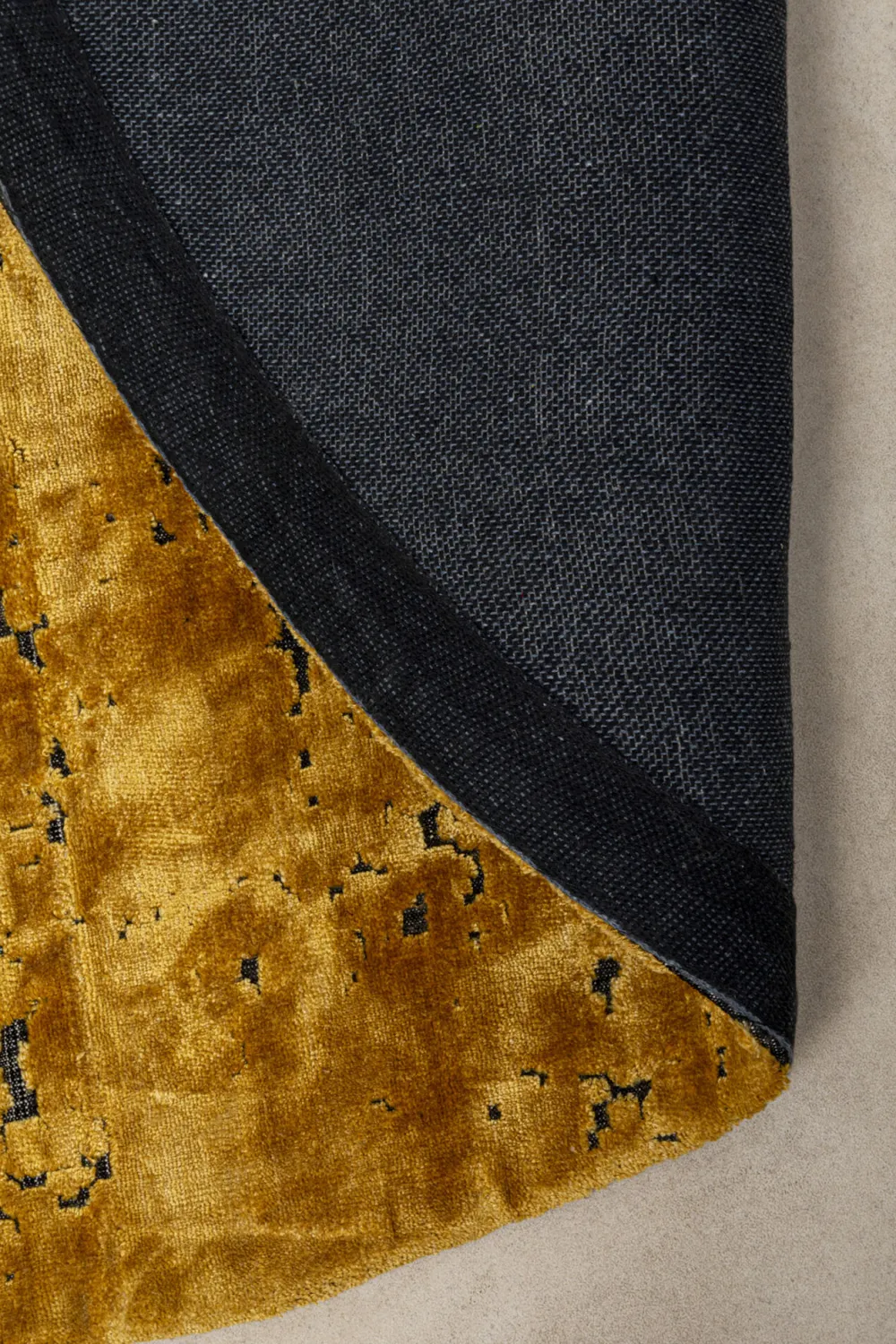 KARE Design Matot*Silja Pyöreä Matto Keltainen Ø200cm