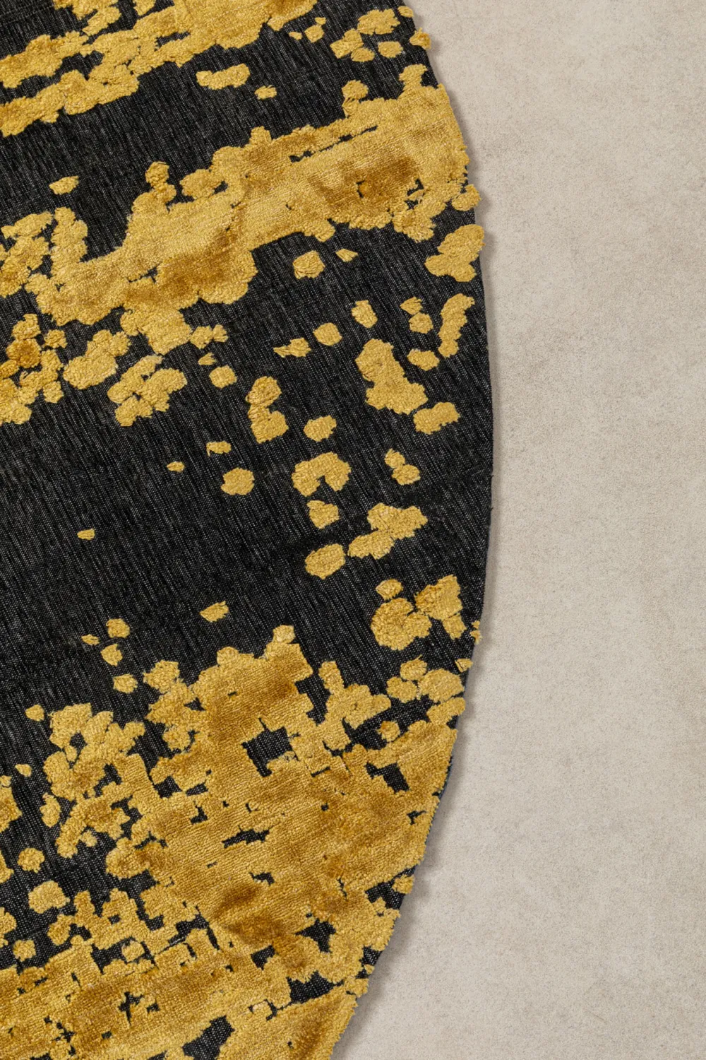 KARE Design Matot*Silja Pyöreä Matto Keltainen Ø200cm