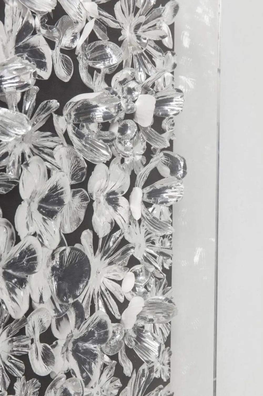 KARE Design Seinäkoristeet*Silver Flower Seinäkoriste, Taulu 100x100cm