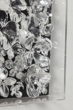 KARE Design Seinäkoristeet*Silver Flower Seinäkoriste, Taulu 100x100cm