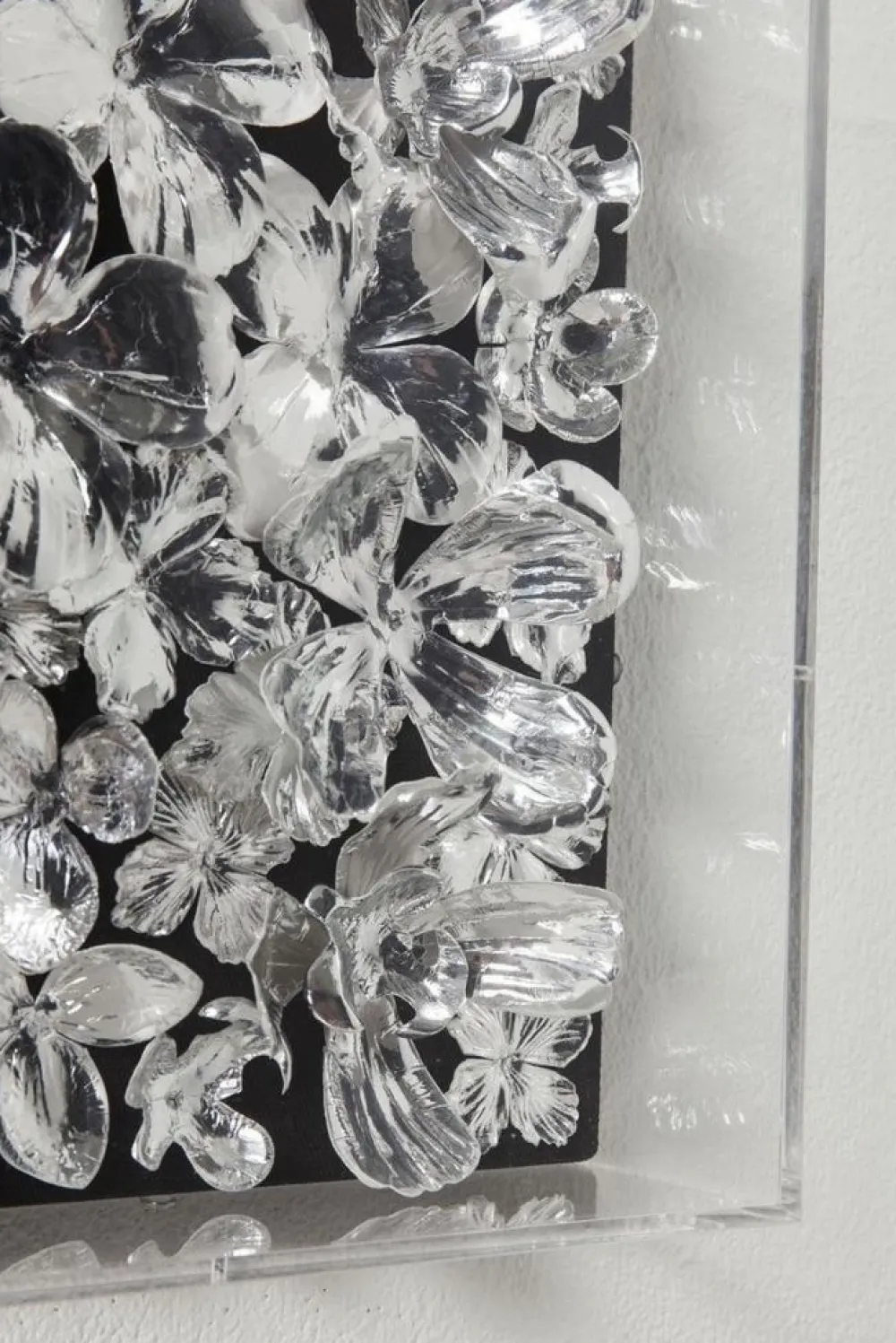 KARE Design Seinäkoristeet*Silver Flower Seinäkoriste, Taulu 100x100cm