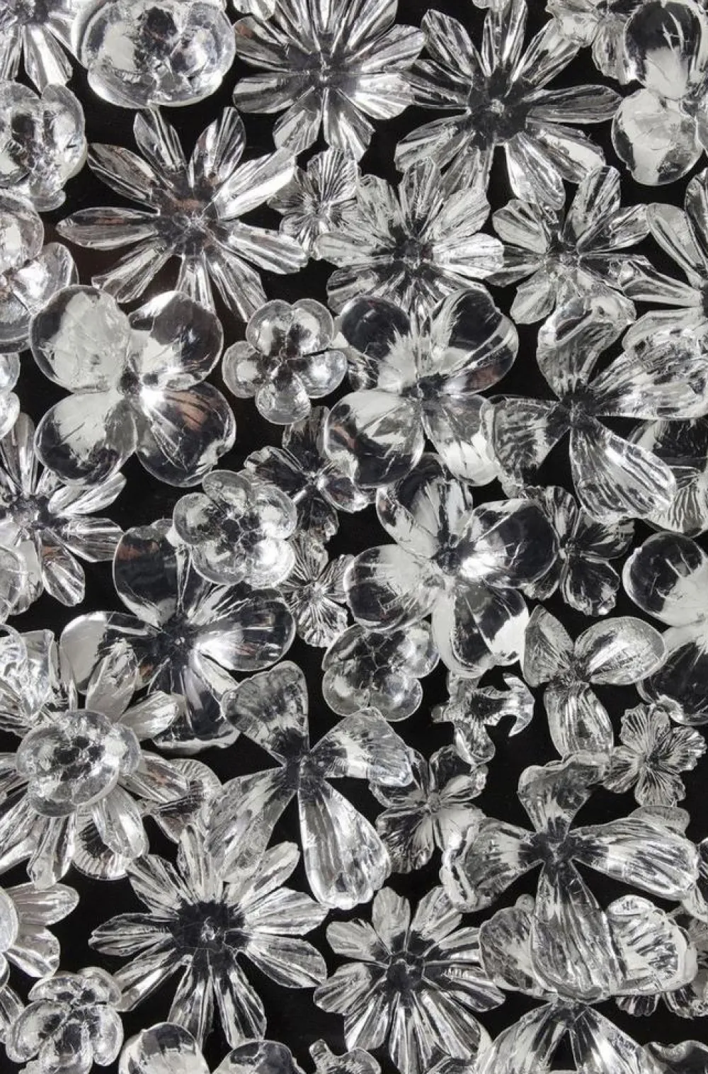 KARE Design Seinäkoristeet*Silver Flower Seinäkoriste, Taulu 100x100cm