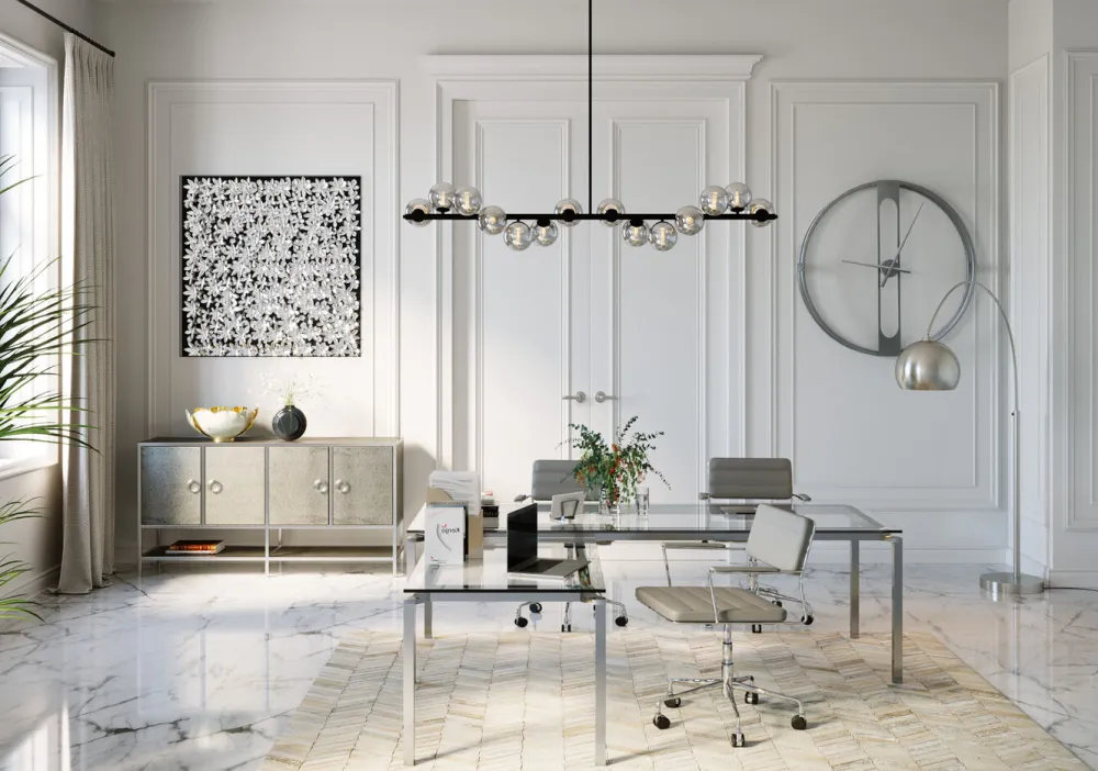 KARE Design Seinäkoristeet*Silver Flower Seinäkoriste, Taulu 100x100cm