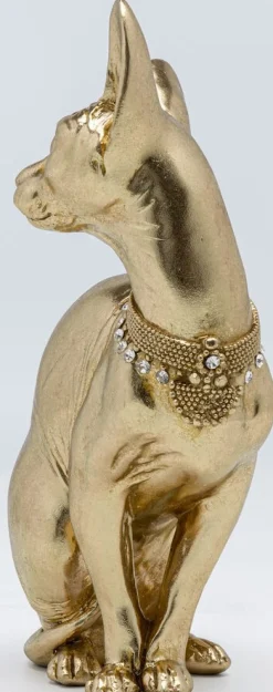 KARE Design Koriste-Esineet*Sitting Cat Audrey Kissa Koriste-esine Kulta 27cm