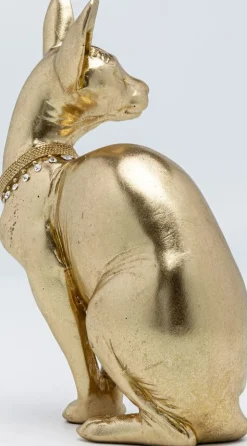 KARE Design Koriste-Esineet*Sitting Cat Audrey Kissa Koriste-esine Kulta 27cm