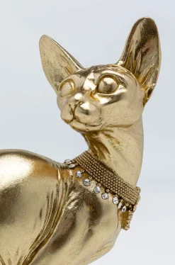 KARE Design Koriste-Esineet*Sitting Cat Audrey Kissa Koriste-esine Kulta 27cm