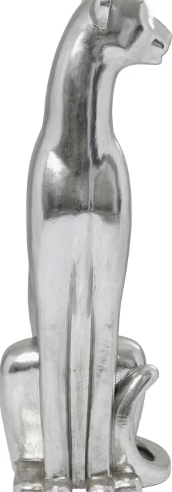 KARE Design Jalalliset Koriste-Esineet*Sitting Leopard Leopardi Koriste-esine, Hopea 150cm