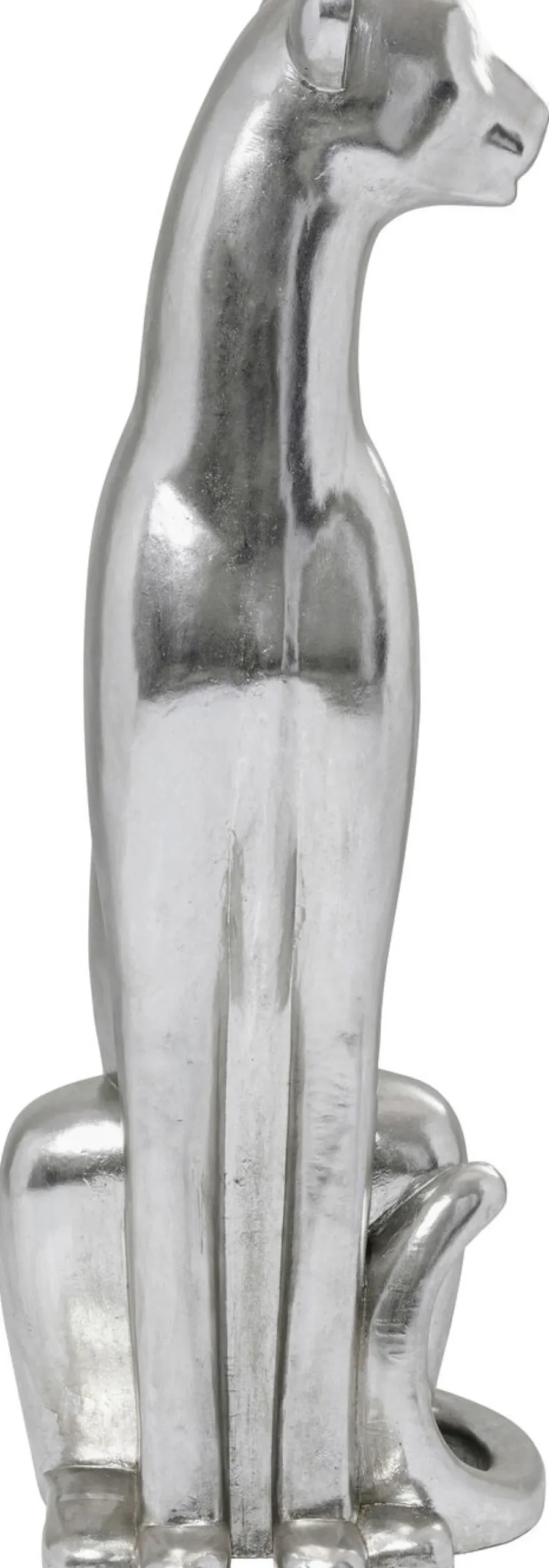 KARE Design Jalalliset Koriste-Esineet*Sitting Leopard Leopardi Koriste-esine, Hopea 150cm