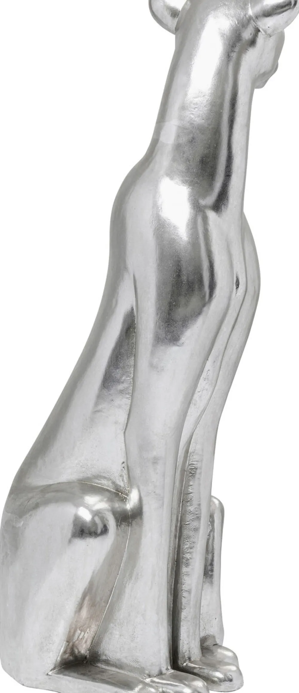 KARE Design Jalalliset Koriste-Esineet*Sitting Leopard Leopardi Koriste-esine, Hopea 150cm