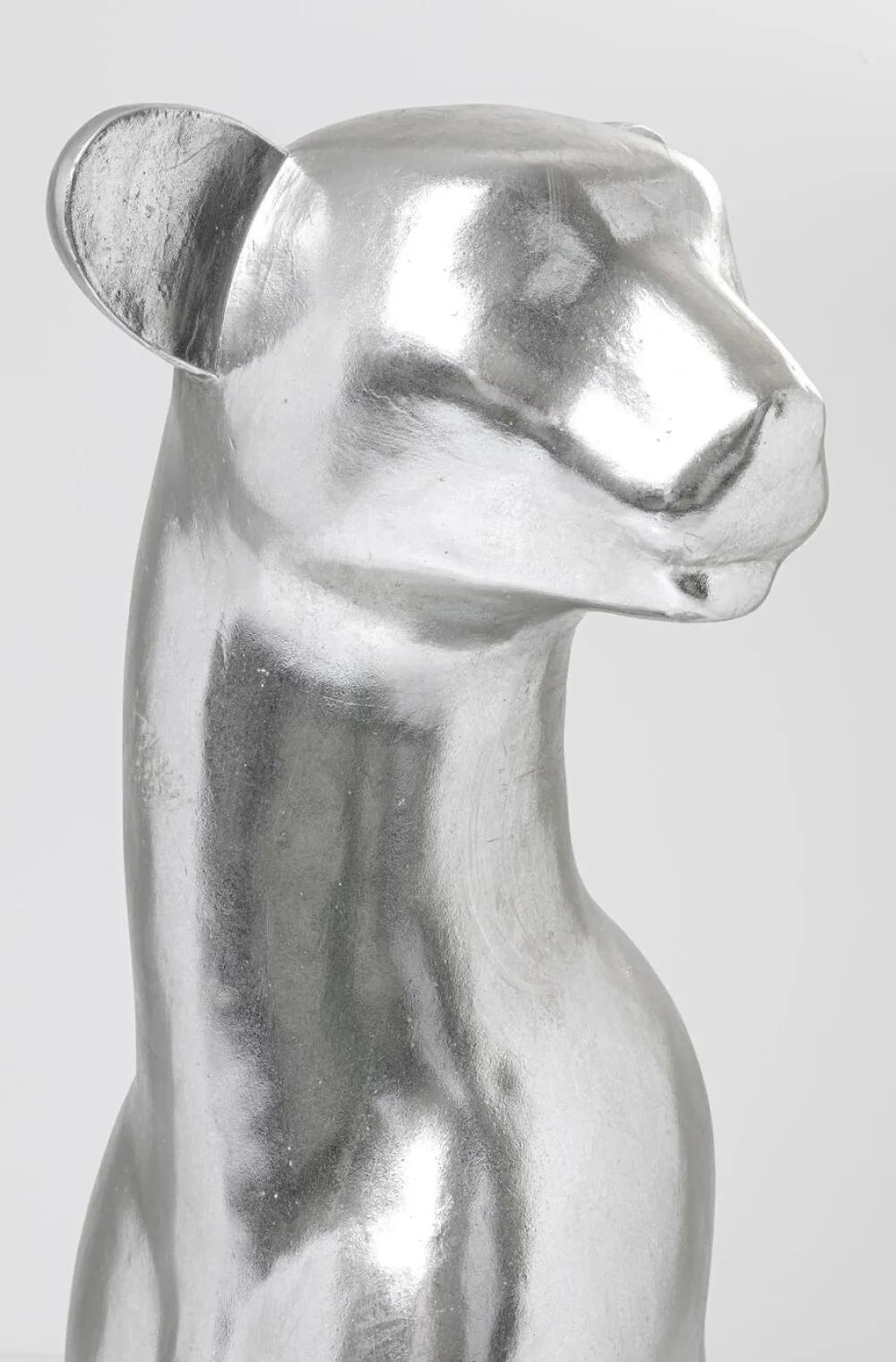 KARE Design Jalalliset Koriste-Esineet*Sitting Leopard Leopardi Koriste-esine, Hopea 150cm