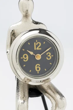 KARE Design Kellot*Sitting Man Pöytäkello, Hopea 12x31cm