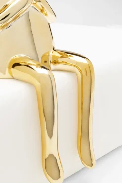 KARE Design Koriste-Esineet*Sitting Rabbit Heart Jänis, Pupu, Koriste-esine Kulta 29cm