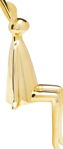 KARE Design Koriste-Esineet*Sitting Rabbit Jänis, Pupu, Koriste-esine Kulta 35cm