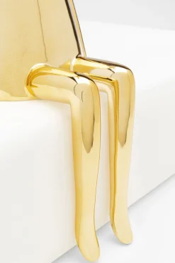 KARE Design Koriste-Esineet*Sitting Rabbit Jänis, Pupu, Koriste-esine Kulta 35cm