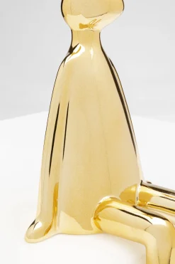 KARE Design Koriste-Esineet*Sitting Rabbit Jänis, Pupu, Koriste-esine Kulta 35cm