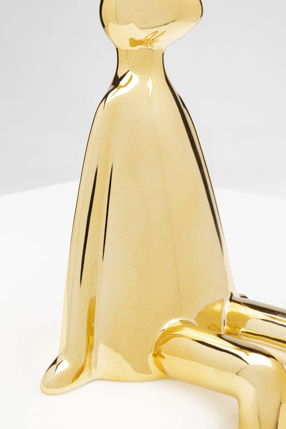 KARE Design Koriste-Esineet*Sitting Rabbit Jänis, Pupu, Koriste-esine Kulta 35cm