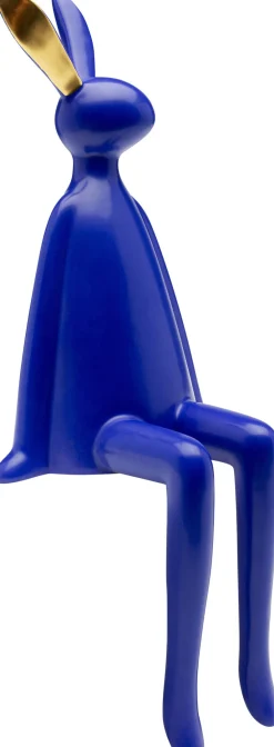 KARE Design Koriste-Esineet*Sitting Rabbit Koriste-esine Sininen 35cm