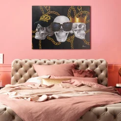 KARE Design Taulut*Skull Gang Canvastaulu 120x90cm