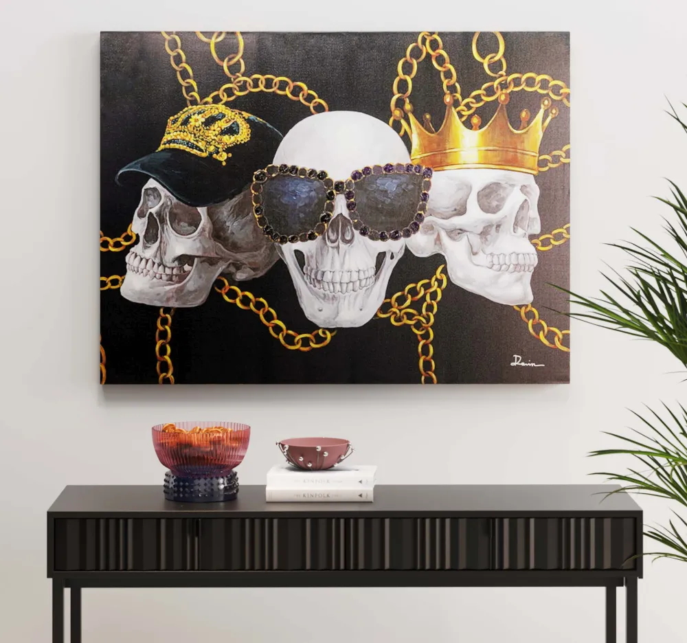 KARE Design Taulut*Skull Gang Canvastaulu 120x90cm