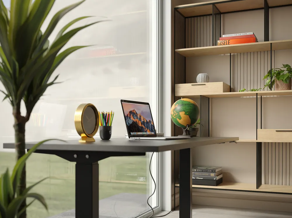 KARE Design Työpöydät*Smart Työpöytä Musta/musta 140x60cm