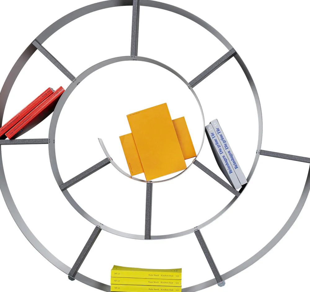 KARE Design Olohuone|Hyllyt*Snail Etana Seinähylly, Hopea/harmaa