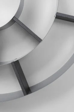 KARE Design Olohuone|Hyllyt*Snail Etana Seinähylly, Hopea/harmaa