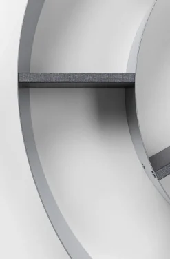 KARE Design Olohuone|Hyllyt*Snail Etana Seinähylly, Hopea/harmaa