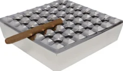 KARE Design Tuhkakupit Ja Savukerasiat*Soho Square Silver Tuhkakuppi 25x25cm