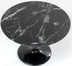 KARE Design Pöydät*Solo Marble Pöytä, Musta Ø110cm