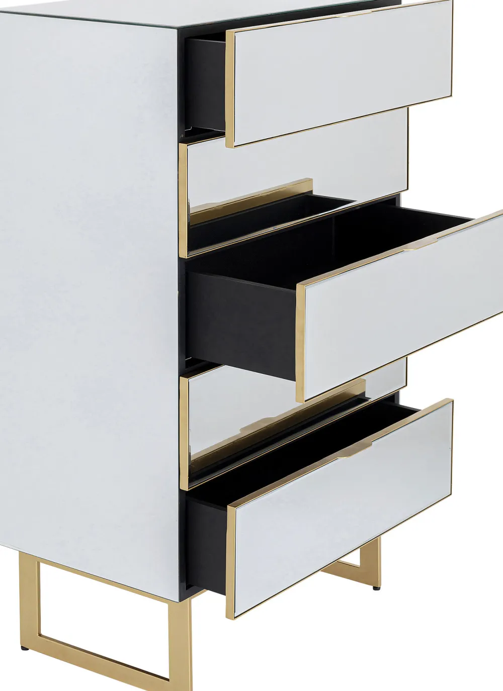 KARE Design Senkit|Lipastot*Soran Lipasto 5 Laatikkoa Kulta 65x114cm