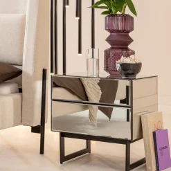 KARE Design Yöpöydät*Soran Pieni Lipasto, Yöpöytä - Musta 49x50cm