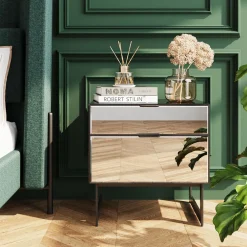 KARE Design Yöpöydät*Soran Pieni Lipasto, Yöpöytä - Musta 49x50cm