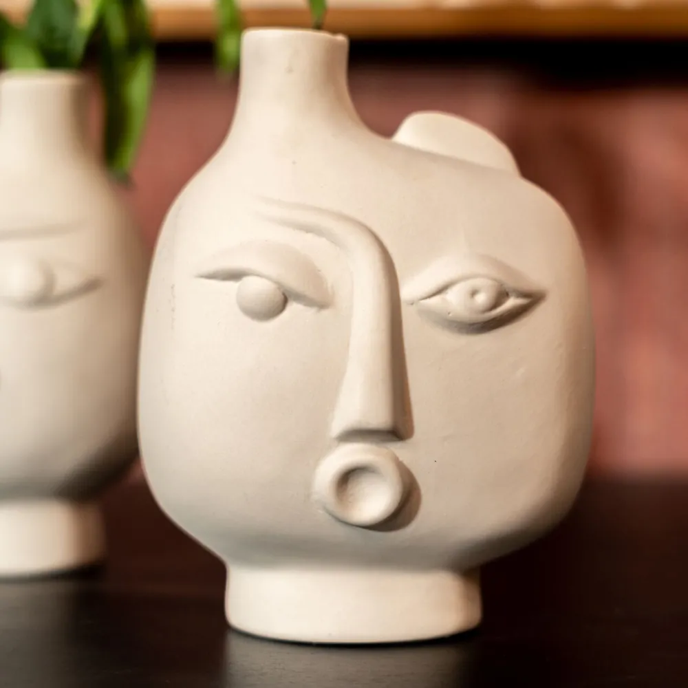 KARE Design Olohuone*Spherical Face Maljakko, Vasen 16cm