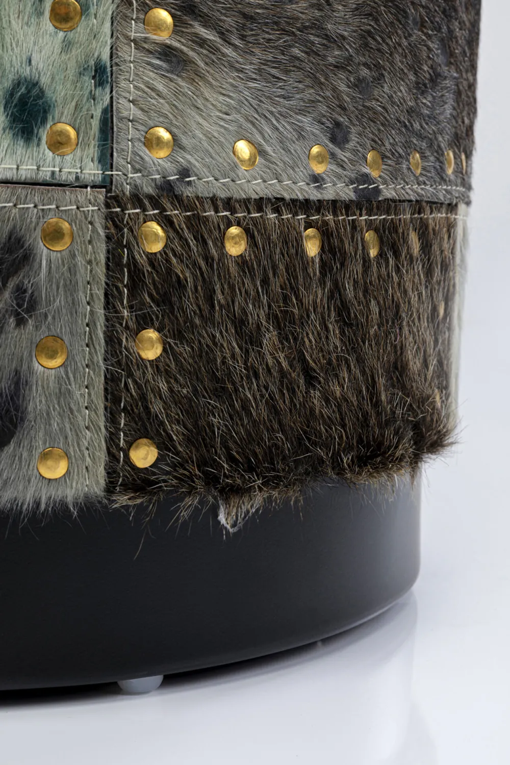 KARE Design Rahit Ja Jakkarat*Squares Jakkara, Palli, Harmaa Ø35cm