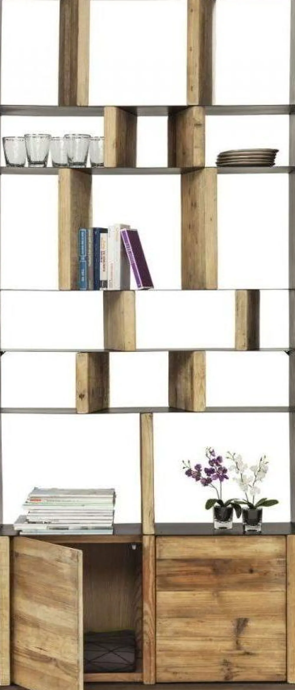 KARE Design Hyllyt*Storm Hylly Kahdella Ovella 100x234cm