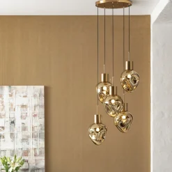 KARE Design Riippuvalaisimet*Supernova Amber Cinque Riippuvalaisin Ø50cm