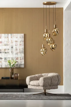 KARE Design Riippuvalaisimet*Supernova Amber Cinque Riippuvalaisin Ø50cm