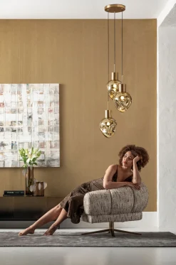 KARE Design Riippuvalaisimet*Supernova Amber Tre Riippuvalaisin Ø45cm