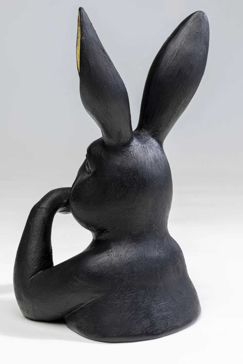 KARE Design Koriste-Esineet*Sweet Rabbit Jänis, Pupu Koriste-esine Musta 23cm